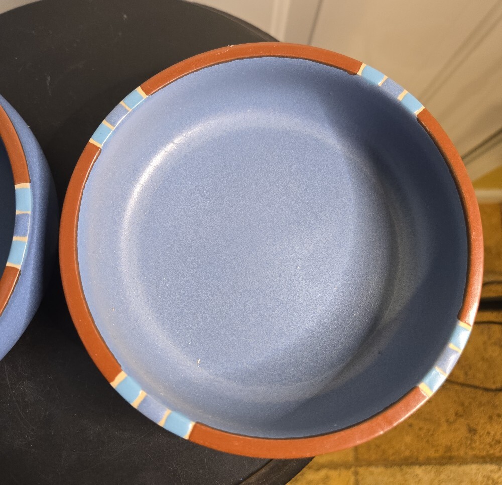 Dansk Mesa Sky Blue Portugal 5 3/4" Cereal Bowls Portugal Set Of 2 - Picture 5 of 11